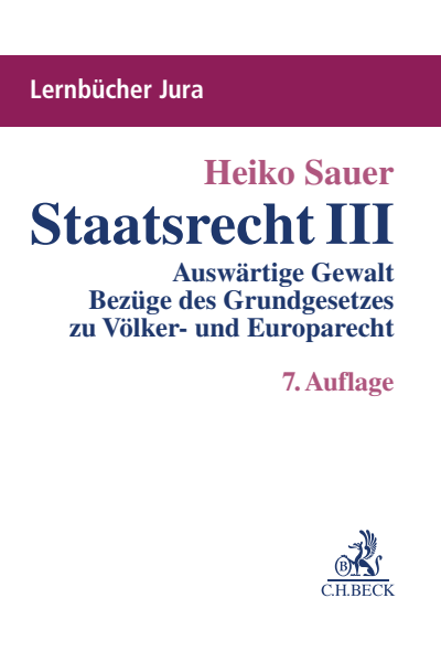 Cover des Buchs: Staatsrecht III