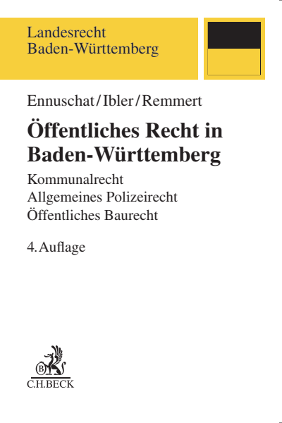 Cover des Buchs: Öffentliches Recht in Baden-Württemberg