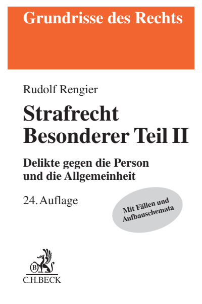 Cover des Buchs: Strafrecht Besonderer Teil II