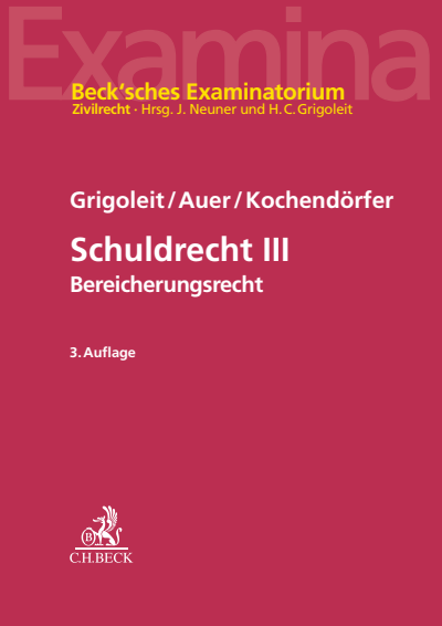 Cover of book: Schuldrecht III