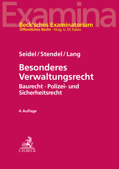 Cover of book: Besonderes Verwaltungsrecht