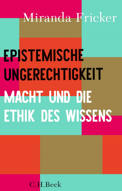 Cover des Buchs: Epistemische Ungerechtigkeit
