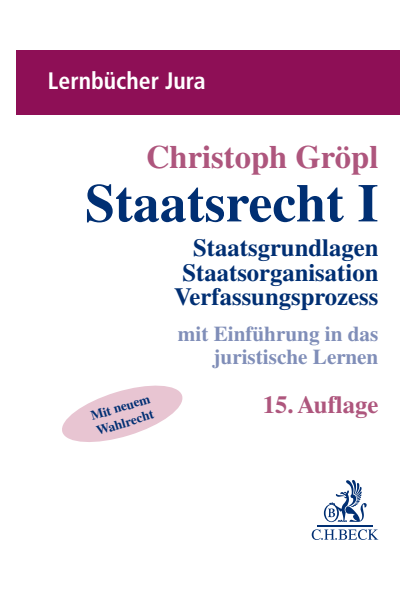 Cover des Buchs: Staatsrecht I