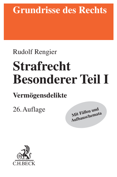 Cover des Buchs: Strafrecht Besonderer Teil I