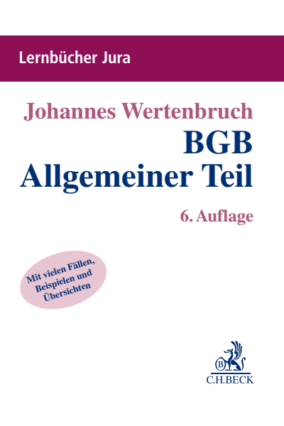 Cover des Buchs: BGB Allgemeiner Teil