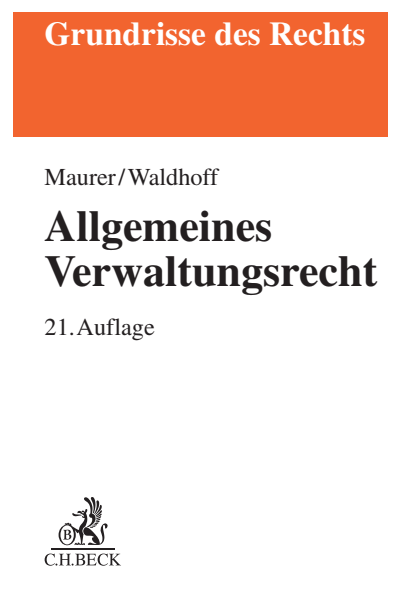 Cover des Buchs: Allgemeines Verwaltungsrecht