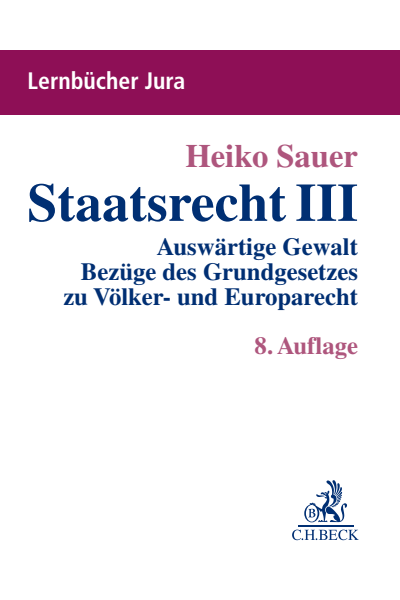 Cover of book: Staatsrecht III