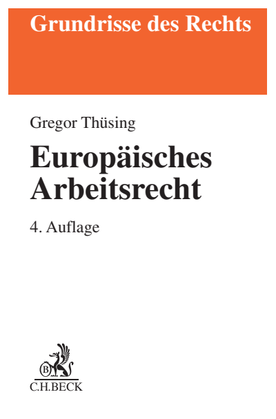 Cover des Buchs: Europäisches Arbeitsrecht