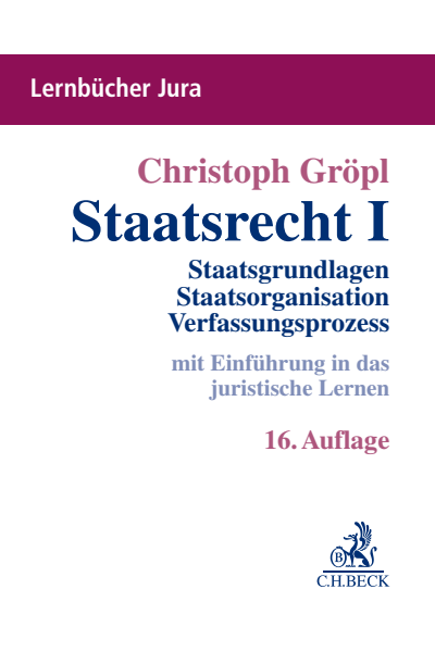 Cover of book: Staatsrecht I