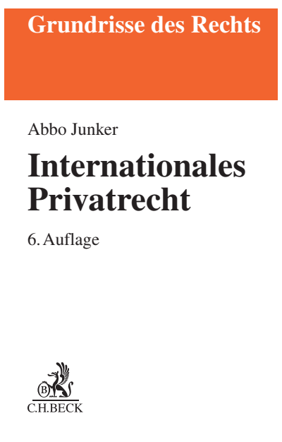 Cover des Buchs: Internationales Privatrecht