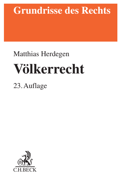 Cover des Buchs: Völkerrecht