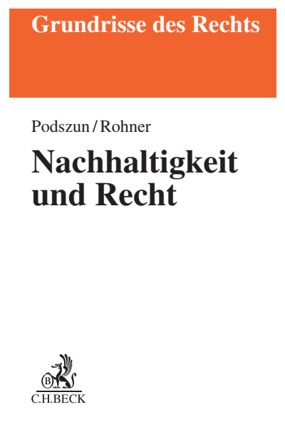 Cover des Buchs: Nachhaltigkeit und Recht