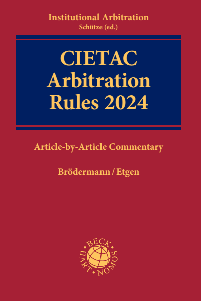 Cover des Buchs: CIETAC Arbitration Rules 2024