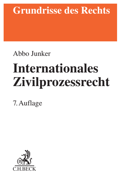Cover of book: Internationales Zivilprozessrecht
