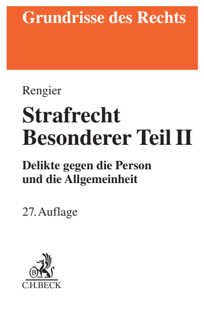 Cover of book: Strafrecht Besonderer Teil II