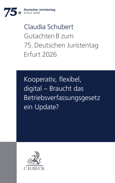 Cover of book: Gutachten B zum 75. Deutschen Juristentag Erfurt 2026