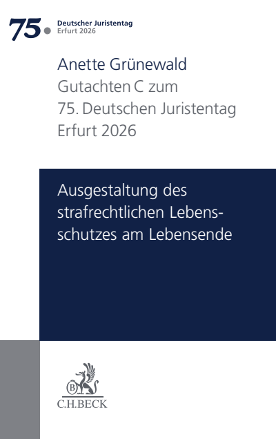 Cover of book: Gutachten C zum 75. Deutschen Juristentag Erfurt 2026