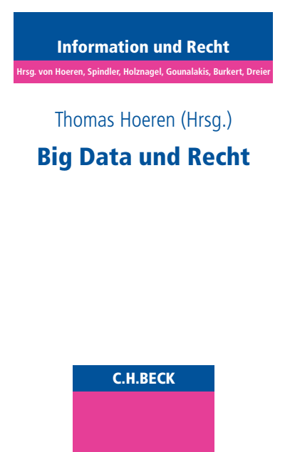 Cover des Buchs: Big Data und Recht
