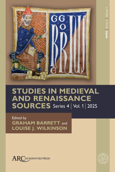 Cover des Buchs: Studies in Medieval and Renaissance Sources, series 4, volume 1