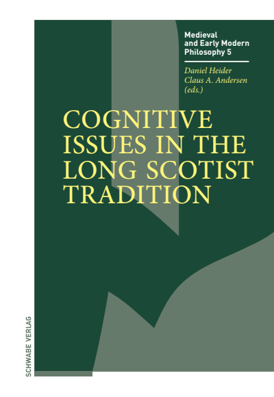 Cover of book: Cognitive Issues in the Long Scotist Tradition