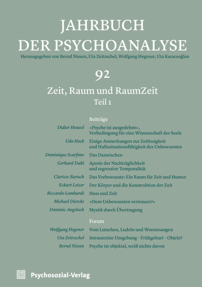 Cover der Ausgabe: Jahrbuch der Psychoanalyse Jahrgang 67 (2026), Heft 1