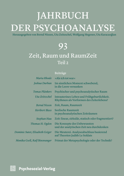Cover of Volume: Jahrbuch der Psychoanalyse Volume 67 (2026), Issue 2