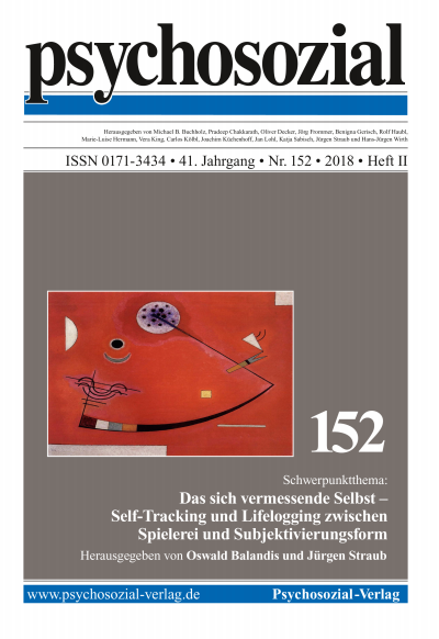 Cover der Ausgabe: psychosozial Jahrgang 41 (2018), Heft 2