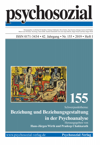 Cover der Ausgabe: psychosozial Jahrgang 42 (2019), Heft 1