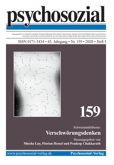 Cover der Ausgabe: psychosozial Jahrgang 43 (2020), Heft 1