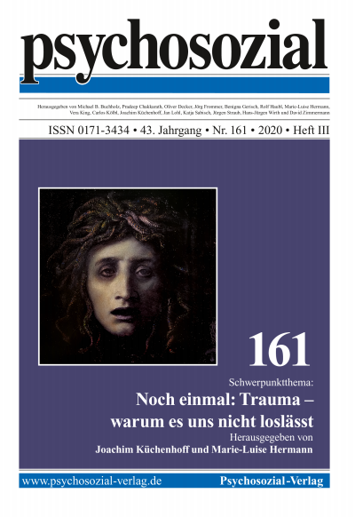 Cover der Ausgabe: psychosozial Jahrgang 43 (2020), Heft 3