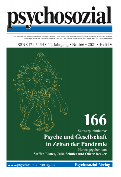 Cover der Ausgabe: psychosozial Jahrgang 44 (2021), Heft 4