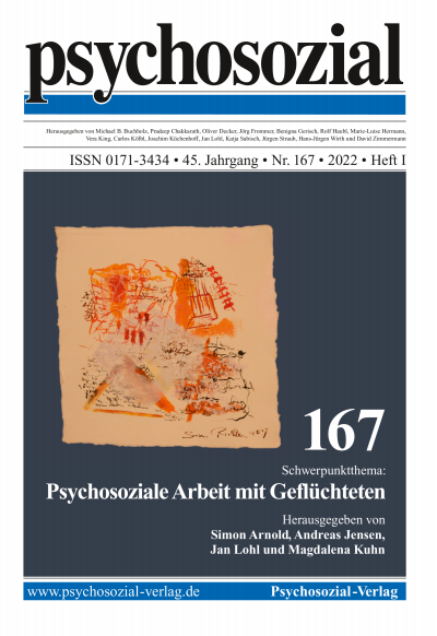 Cover der Ausgabe: psychosozial Jahrgang 45 (2022), Heft 1