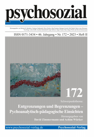Cover der Ausgabe: psychosozial Jahrgang 46 (2023), Heft 2