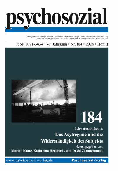 Cover der Ausgabe: psychosozial Jahrgang 49 (2026), Heft 2