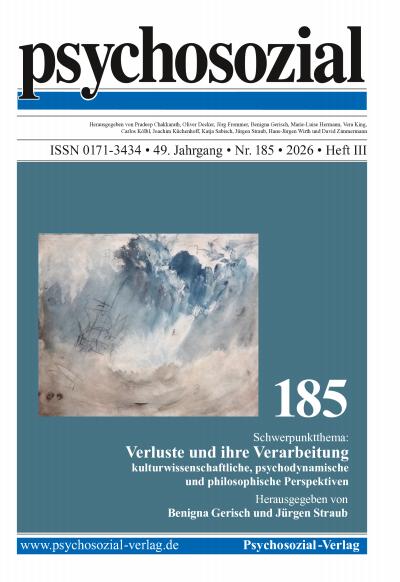 Cover der Ausgabe: psychosozial Jahrgang 49 (2026), Heft 3