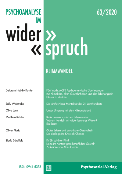 Cover of Volume: Psychoanalyse im Widerspruch Volume 32 (2020), Edition 1