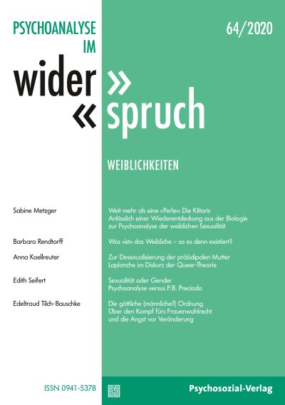 Cover of Volume: Psychoanalyse im Widerspruch Volume 32 (2020), Edition 2