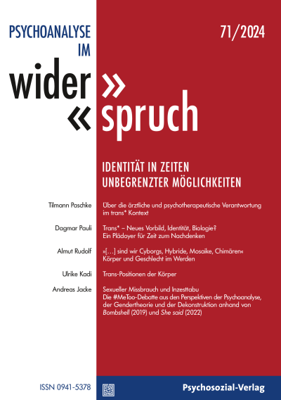 Cover of Volume: Psychoanalyse im Widerspruch Volume 36 (2024), Edition 1