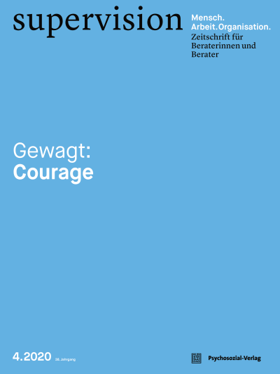 Cover der Ausgabe: supervision Jahrgang 38 (2020), Heft 4