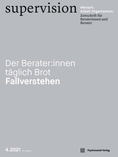 Cover der Ausgabe: supervision Jahrgang 39 (2021), Heft 4