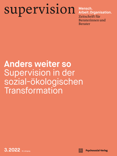 Cover of Volume: supervision Volume 40 (2022), Edition 3
