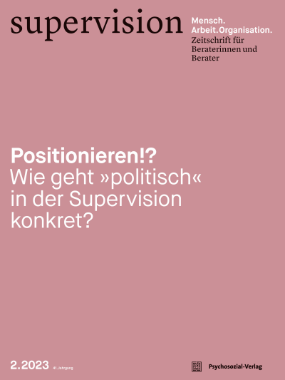 Cover der Ausgabe: supervision Jahrgang 41 (2023), Heft 2