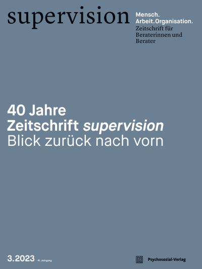Cover of Volume: supervision Volume 41 (2023), Edition 3
