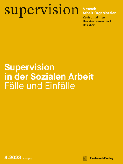 Cover der Ausgabe: supervision Jahrgang 41 (2023), Heft 4