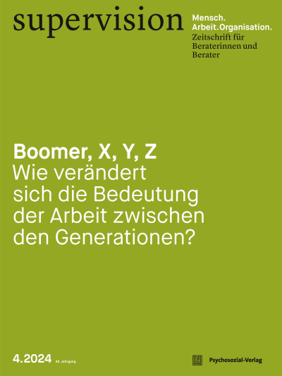 Cover der Ausgabe: supervision Jahrgang 42 (2024), Heft 4