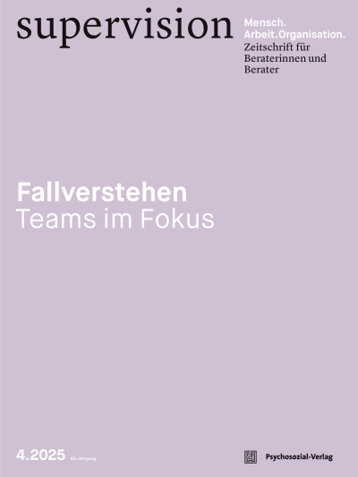 Cover der Ausgabe: supervision Jahrgang 43 (2025), Heft 4