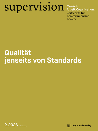 Cover der Ausgabe: supervision Jahrgang 44 (2026), Heft 2