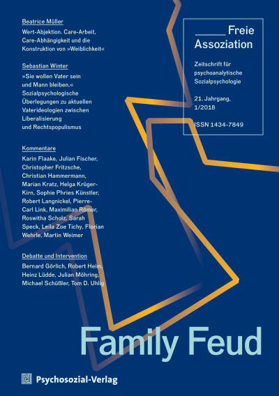 Cover of Volume: Freie Assoziation Volume 21 (2018), Edition 1