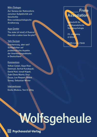 Cover of Volume: Freie Assoziation Volume 21 (2018), Edition 2