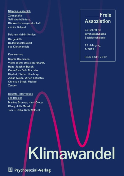 Cover of Volume: Freie Assoziation Volume 22 (2019), Edition 1